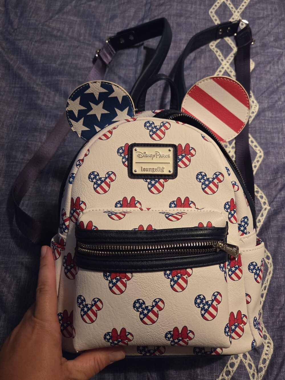 Loungefly Disney Parks Backpack - Patriotic Red, White & Blue